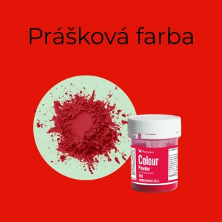 Púdrová farba pastelová červená 5g