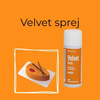 Velvet sprej oranžový, 400ml
