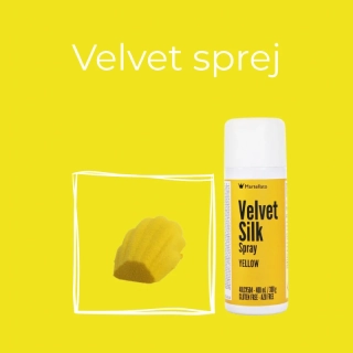 Velvet sprej žltý, 400ml
