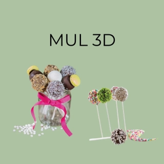 MUL 3D pr. 28 - silikónová forma na čokoládové lízatká - výpredaj