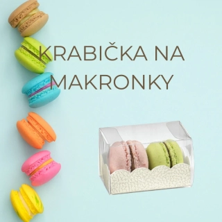 Krabička na makronky na 3ks (10ks )