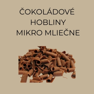 Hobliny čokoládové micro mliečne 4kg