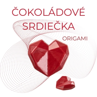 Červené Srdce Origami 
