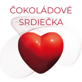 Červené dekoračné srdiečka