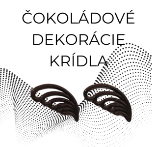 Čokoládové dekorácie - Krídla - 208ks